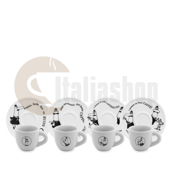Bialetti Carosello Σετ Φλιτζάνια Espresso - 4 Τεμ.
