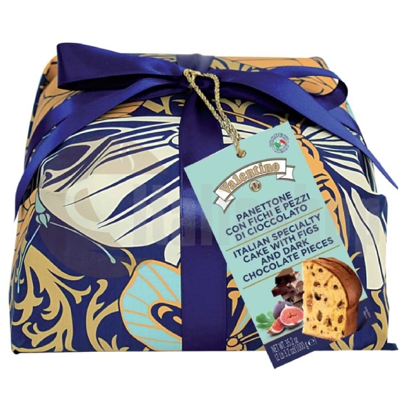 Panettone με σύκα και κομμάτια μαύρης σοκολάτας