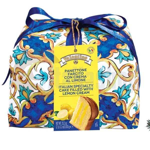 Panettone γεμιστό με κρέμα λεμονιού