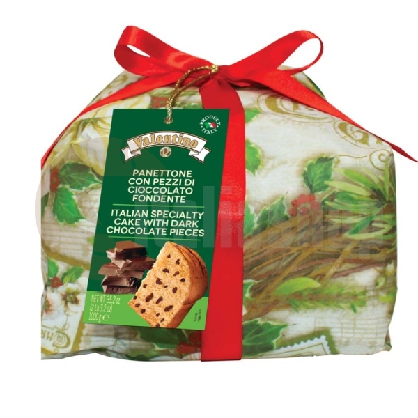 Panettone με κομμάτια μαύρης σοκολάτας