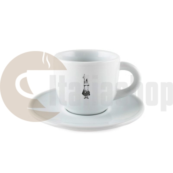 Bialetti Tazza Cappuccino Κεραμική Κούπα Για Καπουτσίνο με Πιατάκι
