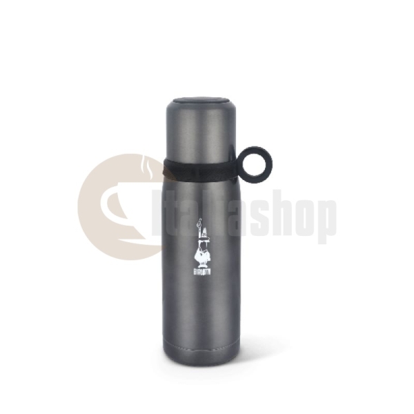 Bialetti Θερμός Με Κούπα Γκρι - 460ml