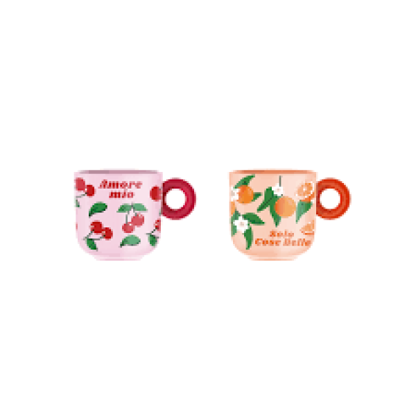 Bialetti σετ 2 φλιτζανιών Cherry and Orange Decor