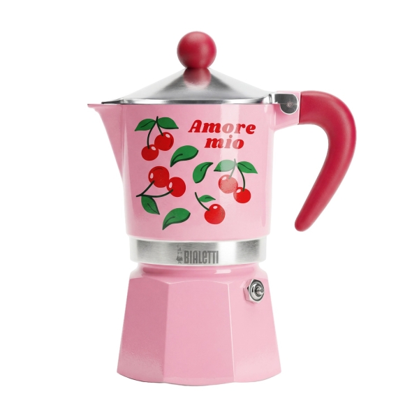 Bialetti Rainbow Καφετιέρα 3 Φλιτζανιών Fruit Vibes Pink