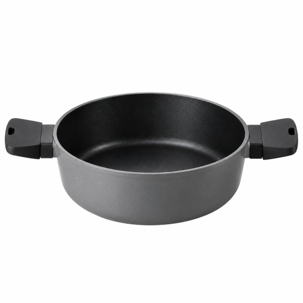 Guzzini Βαθύ αντικολλητικό τηγάνι με δύο λαβές 28 cm για επαγωγικές εστίες Cook&Space