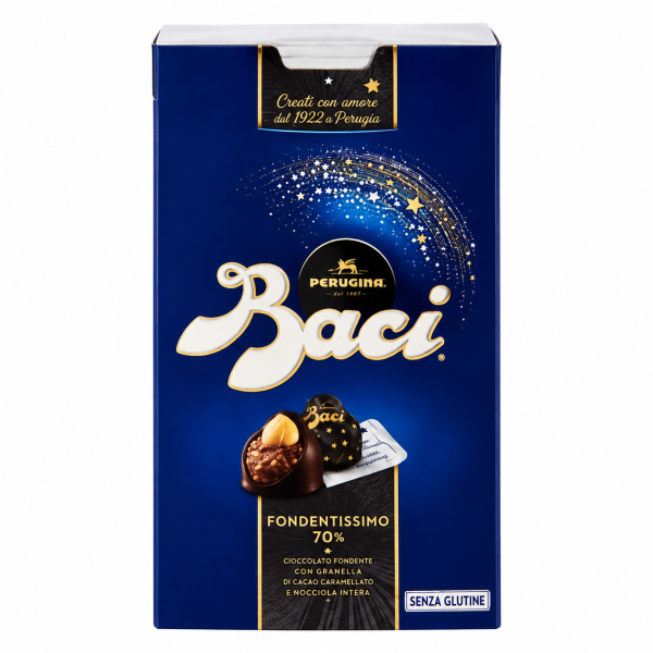 Baci Perugina Σοκολατάκια Aπό Μαύρη Σοκολάτα με 70% Κακάο - 200 gr
