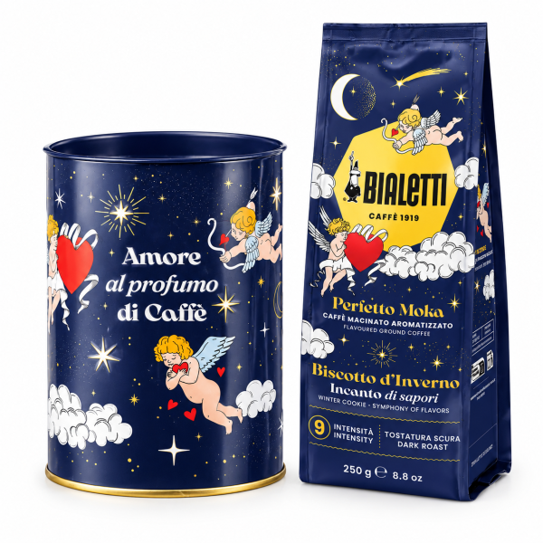 Αλεσμένος καφές – Bialetti Perfetto Moka Biscotto d'inverno με κουτί Cielo Stellato