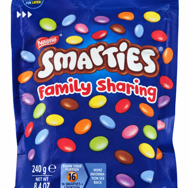 Nestlé Smarties σοκολατένια κουφέτα με σοκολάτα γάλακτος Family Sharing – 240 g