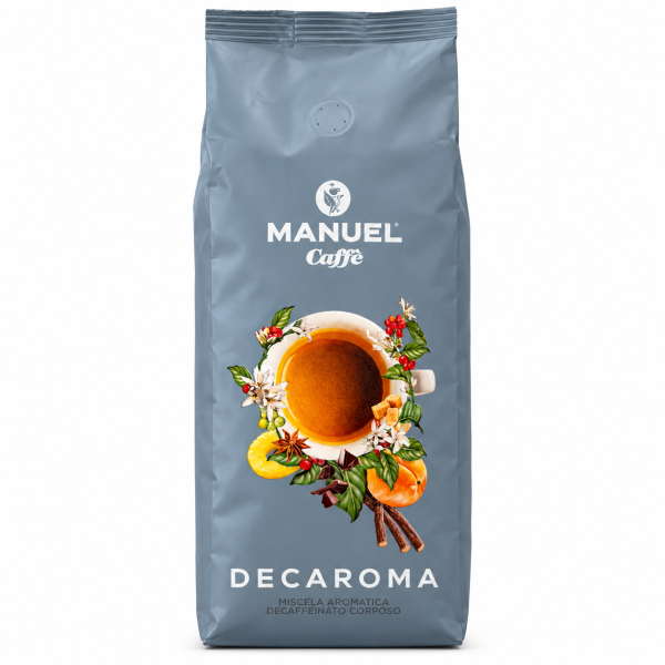 Manuel Caffè καφές χωρίς καφεΐνη σε κόκκους Decaroma – 500 g