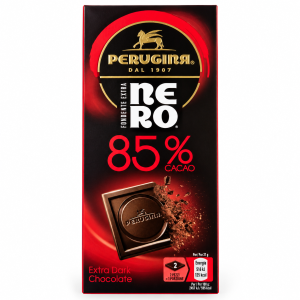 Perugina extra μαύρη σοκολάτα Nero Fondente 85% – 85 g