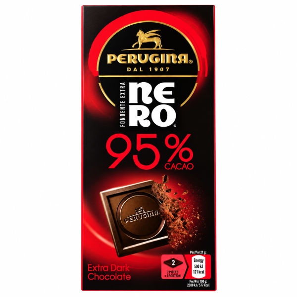 Perugina extra μαύρη σοκολάτα Nero Fondente 95% – 85 g