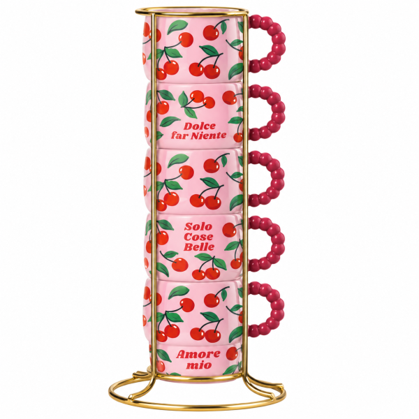 Bialetti Mercato della Frutta – Σετ 6 πορσελάνινων φλιτζανιών