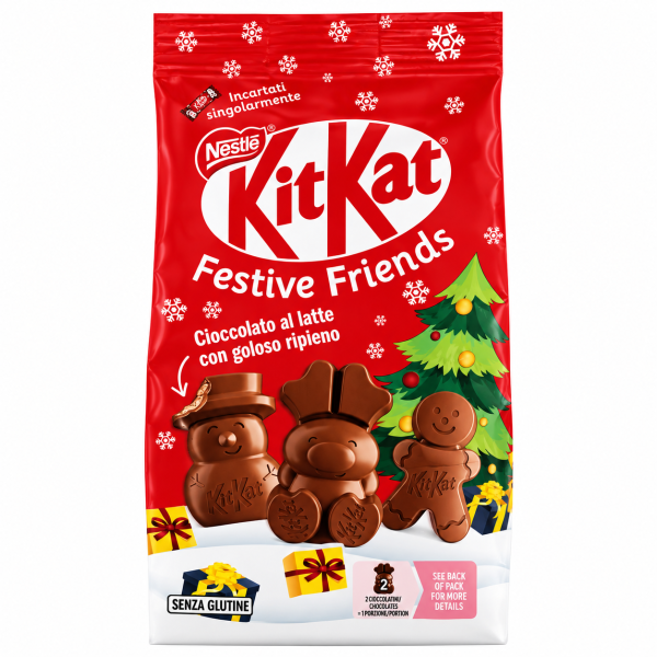 KitKat Χριστουγεννιάτικες σοκολατένιες φιγούρες Festive Friends 147 γρ.