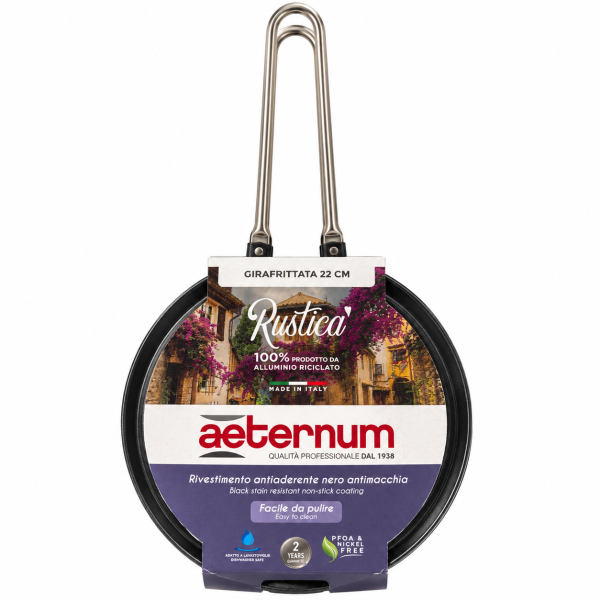 Aeternum Rustica – Διπλό Τηγάνι για Ομελέτες και Φριτάτα 22 εκ.