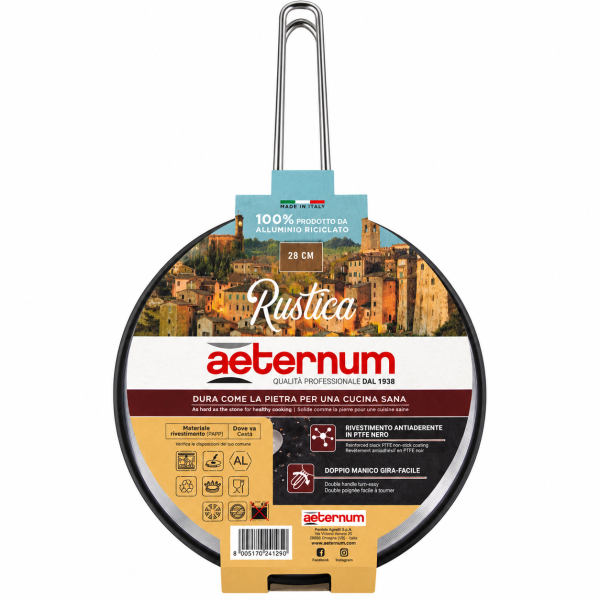 Aeternum Rustica – Διπλό Τηγάνι για Ομελέτες και Φριτάτα 28 εκ.