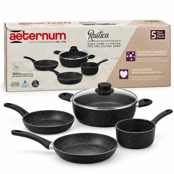 Aeternum Rustica – Σετ Μαγειρικών Σκευών 5 Τεμαχίων