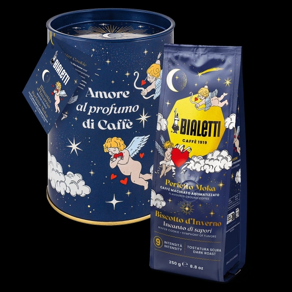 Αλεσμένος καφές – Bialetti Perfetto Moka Biscotto d'inverno με κουτί Cielo Stellato