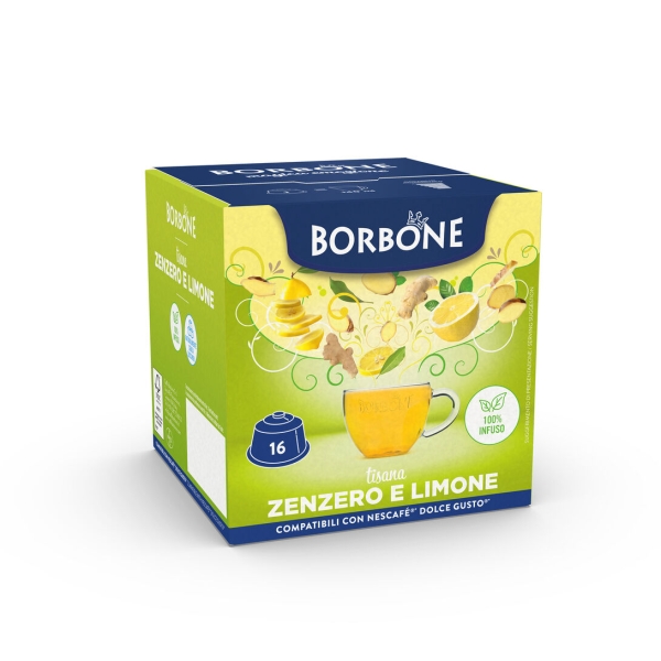 Borbone Βότανο τσάι με τζίντζερ και λεμόνι – 16 κάψουλες